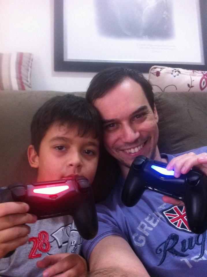 Tempo precioso com meu sobrinho!